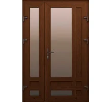 Металлопластиковые входные двери WDS 5S Полуторные Модель 56