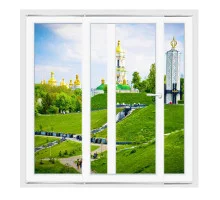 Металопластикові двері WDS 7S Розсувні на паралельно-зсувній системі №1